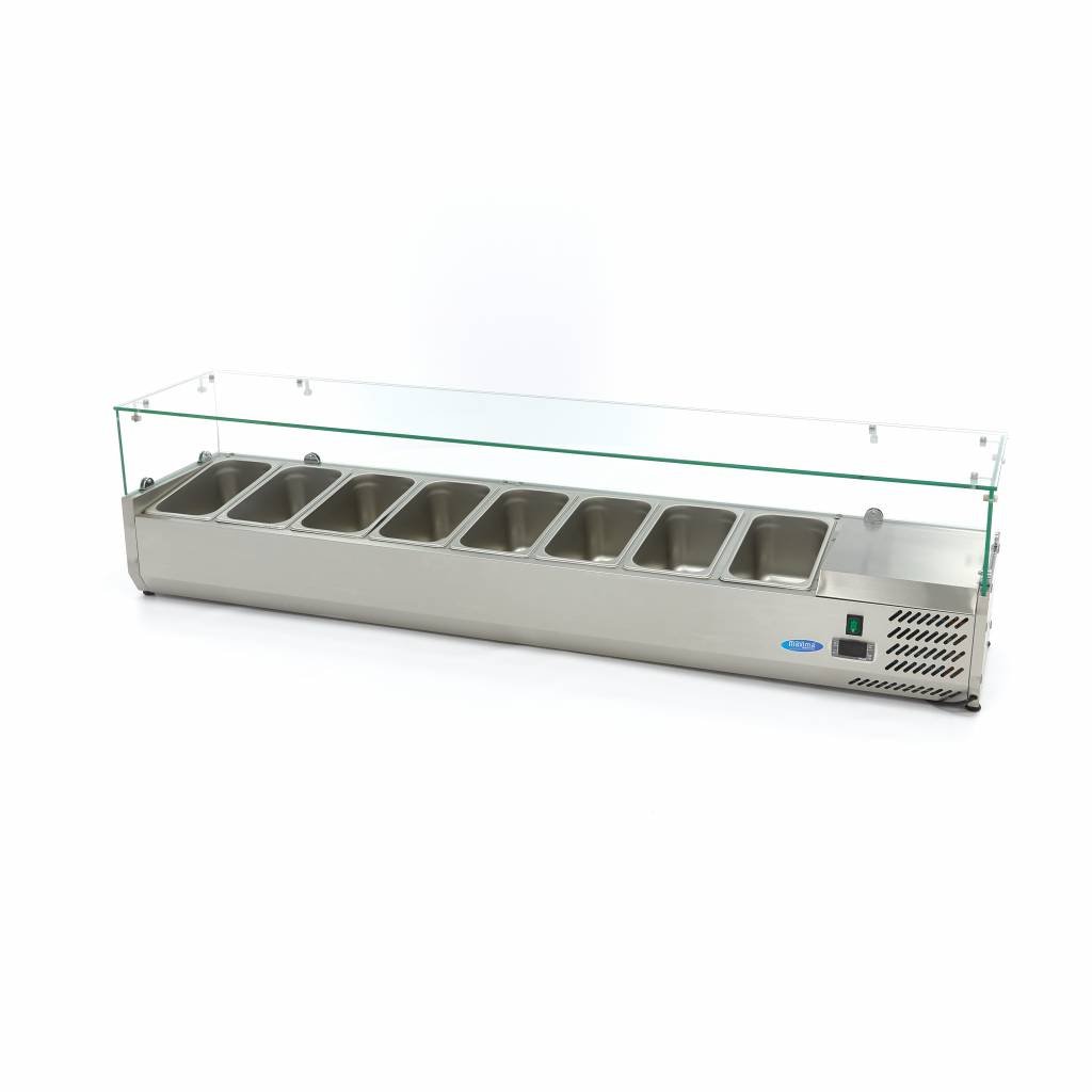 Maxima Encimera expositora refrigerada 180 cm - 1/3 GN