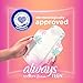 Always Radiant Teen Pads, Size 1, Regular, with Wings, Unscented, 28 Count