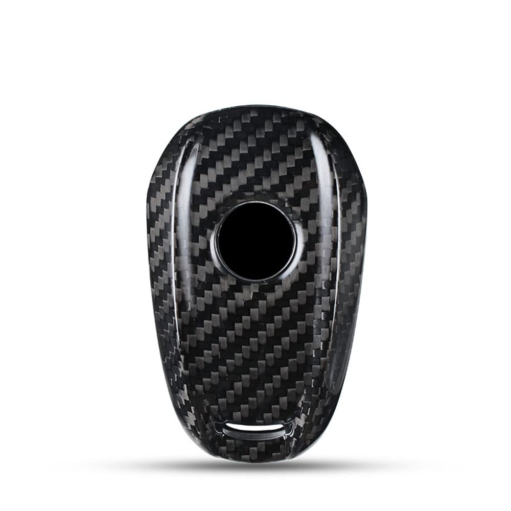 ontto Funda de Fibra de Carbono para Llave de Coche para Alfa Romeo Giulia Stelvio Mito Giulietta 2017 – 2021 con Mando a Distancia de 3/5 Botones, Color Negro