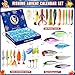 Advent Calendar 2025 Adult Fishing Advent Calendar Fishing Gifts For Men Teens Boys 24 Days Christmas Countdown Calendar Fishing Tackle Lures Gifts For Men