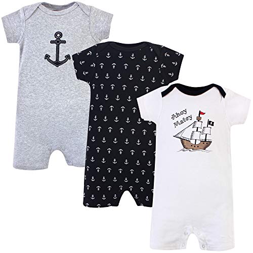 Image of Hudson Baby Unisex Cotton Rompers