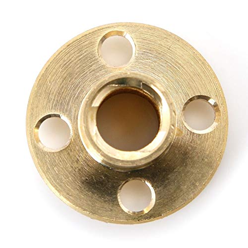 Lysee 3D Printer Parts & Accessories - 2pcs 8mm Type T Start Lead Screw Nut Brass for CNC 3D Printer Parts Printer Z Axis