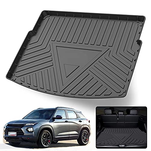 Elsetyler Cargo Liner for 2024 Chevolet/Chevy Trailblazer - Black TPO All Weather Heavy Duty Waterproof Rear Cargo Tray Trunk Floor Mat Protector Compatible with 2021-2026 Chevolet/Chevy Trailblazer