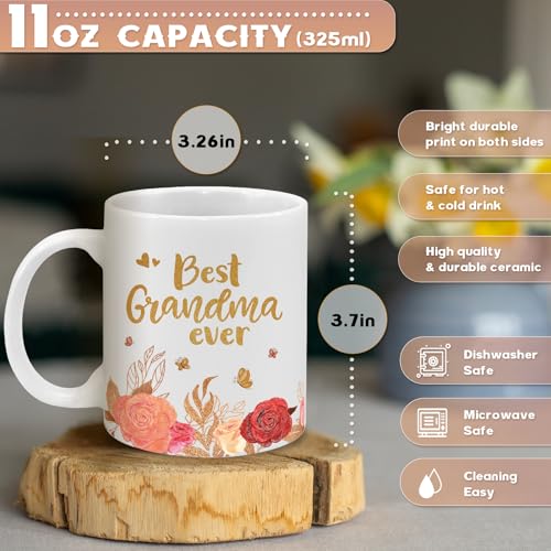 Taza Best Grandma Ever de Cerámica 11 Oz miniatura 2