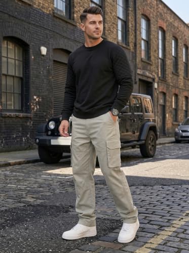 Image of Amazon Brand - INKAST Men Multi-Pocket Cargo Pants Casual Fit Trousers Stylish Cargo Trousers
