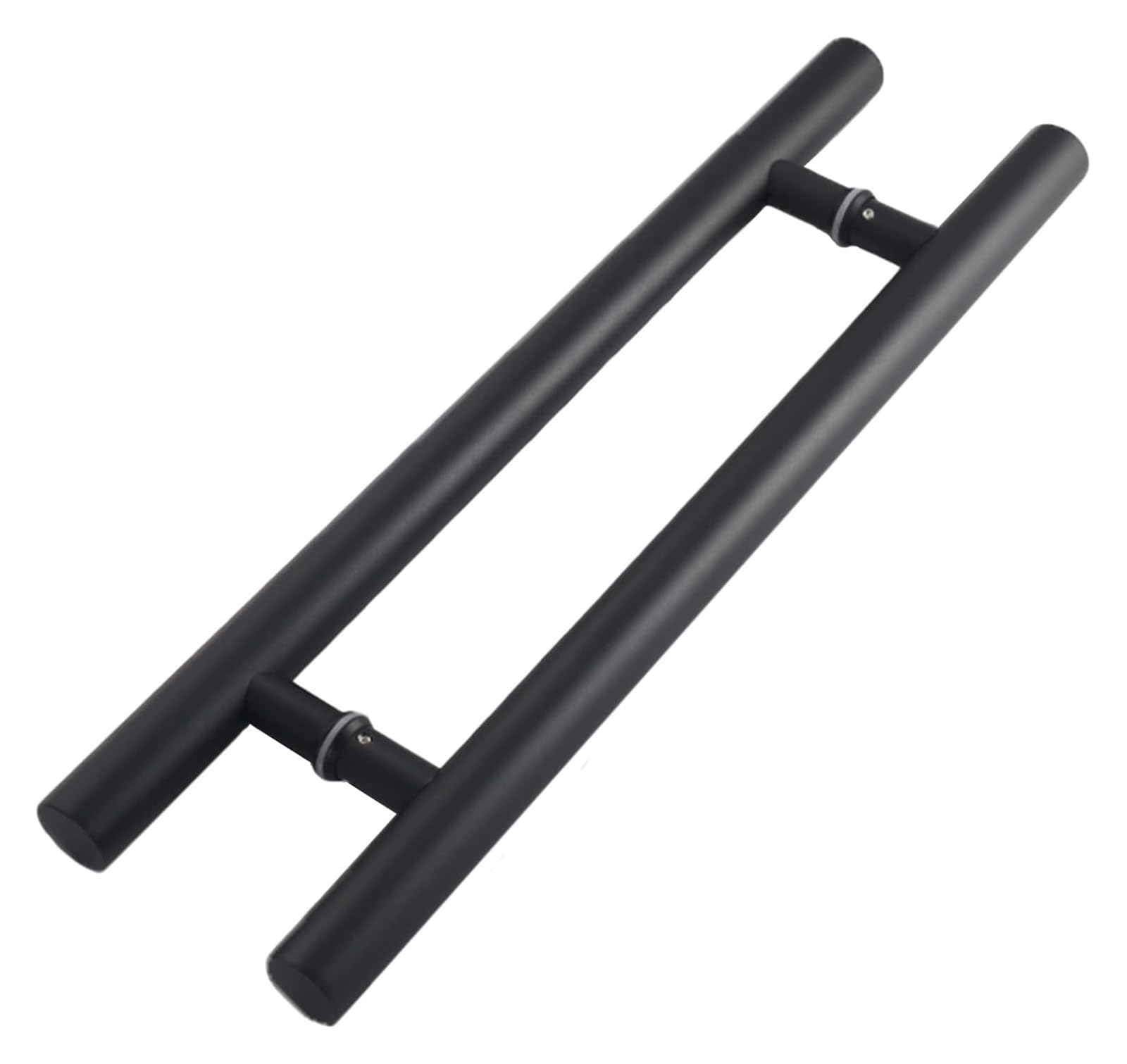 Niusabou Black Door Handle Barn, Steel Sliding Barn Door Push Pull Handle, Sier, Multiple Sizes(,80Cm(2.6Ft))