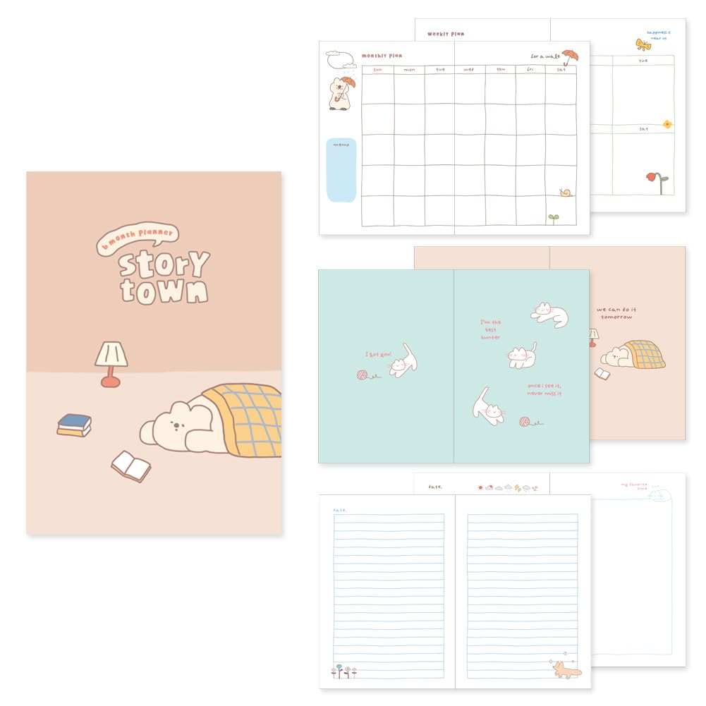 Amazon.co.jp: Monolike B6 Storytown Afternoon 6-Month Planner 