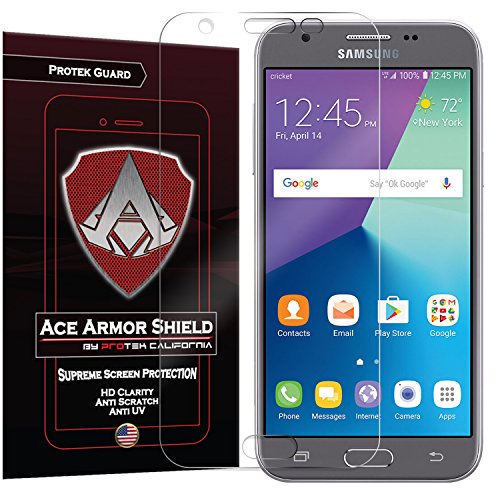 Ace Armor Shield Protek Guard Screen Protector for The Samsung Galaxy Amp Prime 2 Cricket with Free Lifetime Replacement Warranty