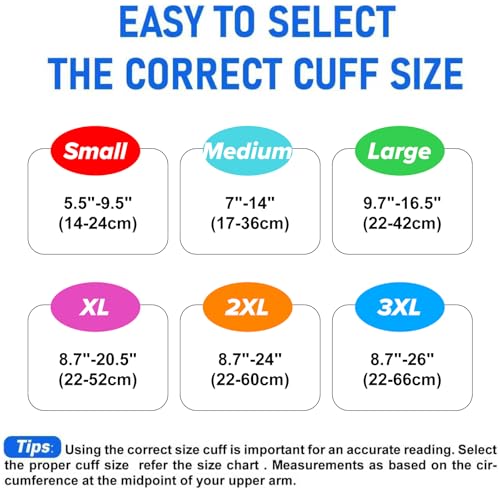 Image of Medium Blood Pressure Cuff, Adult Cuff, Compatible with Most Monitors, ARM Blood Pressure Replacement Cuff with 8 Connectors 7 inch-14 inch(17-36cm )
