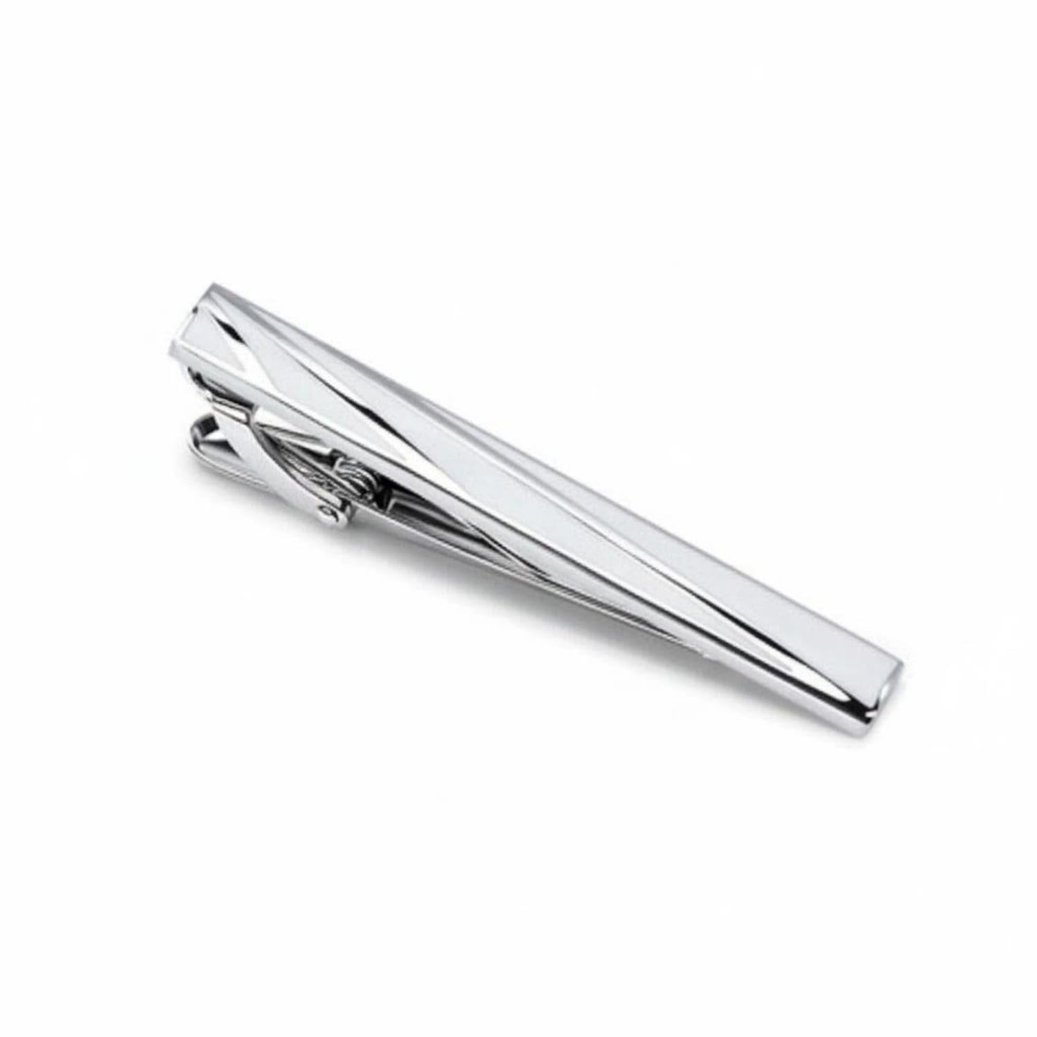 URJIX™ Polished Finish Business Tie Clip Secure Hold Copper Silver | Secure Fastening Unique Designs Versatile Professional Presentation Copper Silver-image-46