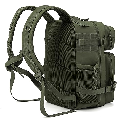 Image of QT&QY 25L /45L Military Tactical Backpack For Men Molle Daypack 3 Day Bug Out Bag Hiking Rucksack With Bottle Holder