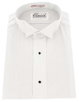 トップス Prime-Over Regular Collar Shirt Amazon.com: OmegaTux Mens Formal Wing Collar Tuxedo Shirt, 1