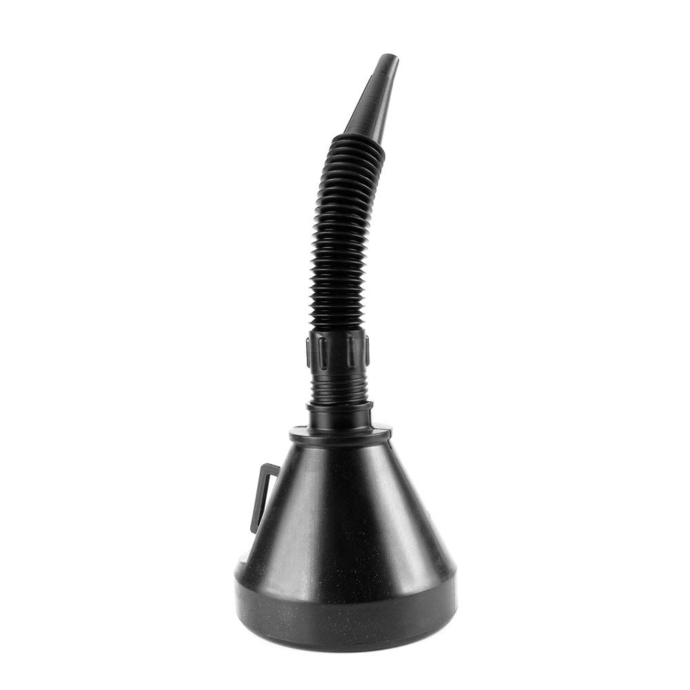 Car Fuel Funnel Can Spout for Oil Fuel Petrol Gasoline 2016 Oil Funnel 2 in 1 Black Plastic Funnel