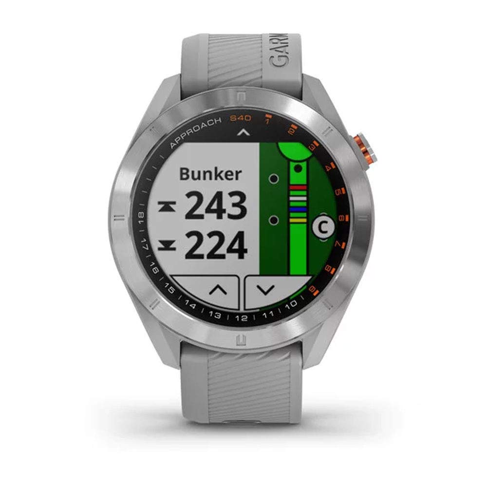 Garmin Approach S40, Stylish GPS Golf Smartwatch, Lightweight with