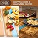 Greenmemo Italian Olive Wood luxury Cheese board with Resin, Charcuterie board, Chopping and Cutting Board for Meat Vegetable & Fruit, Wooden Epoxy Serving Board (Blue And White Gradient)