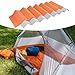 kowaku Camping Pad Mattress Portable Compact Adults Foldable Sleeping Pad Yoga Mat for Backpacking Fishing Outdoor Activities Hiking, Orange