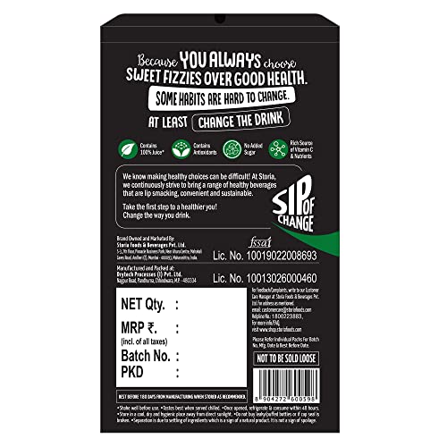 Storia Assorted Pack of 100 Fruit Juice No Added Sugar & No