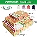 12 Kraft Christmas Gift Boxes with Lids for wrapping Large Clothes and 80 Foil Christmas Gift Stickers (Assorted size for wrapping Robes, Sweater, Coat, Shirts and Clothes xmas Holiday Present)