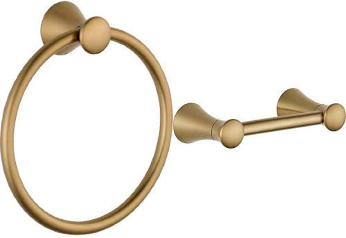 Delta Broderick®: Single Handle Bathroom Faucet - Single Handle Cross - Lumicoat® Champagne Bronze | Nicklas - View #2