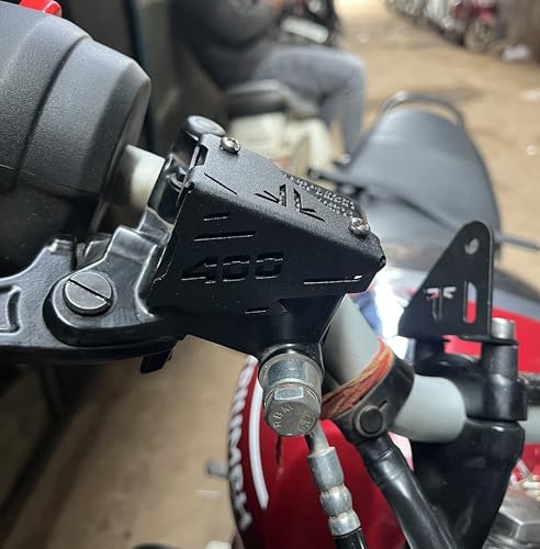 Image of SGTB Triumph Speed 400 Scrambler 400 x Disc Fluid Box Cover Master Oil Reservoir Frame Guard