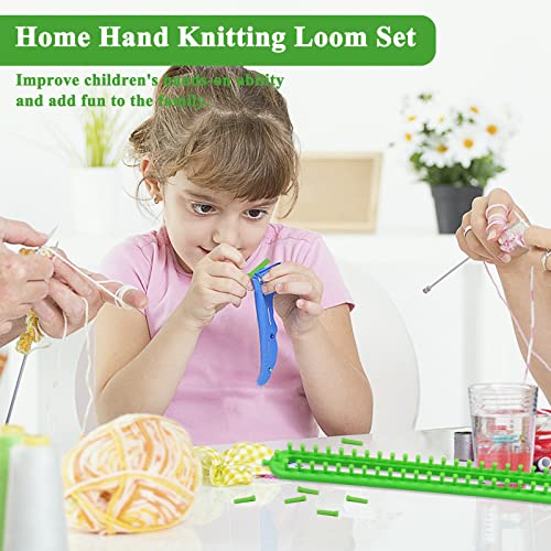 image for Aeelike Knitting Loom Set, Loom Knitting Kit with Hook and Plastic Nee