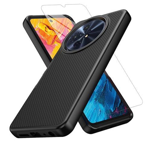 WODAF for TCL 60 XE NXTPAPER 5G/ TCL 50 XL 5G Case with Screen Protector Dual Layer Shockproof Protective (Black)