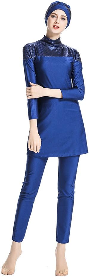 New Model Women Muslim Swimwear Full Coverage Islamic Swimsuit 3 Pieces with Hijab Sun Protection Burkini