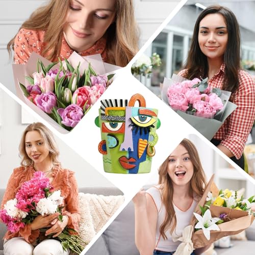 Pot de fleurs abstrait idée cadeau artistique pour aménagement