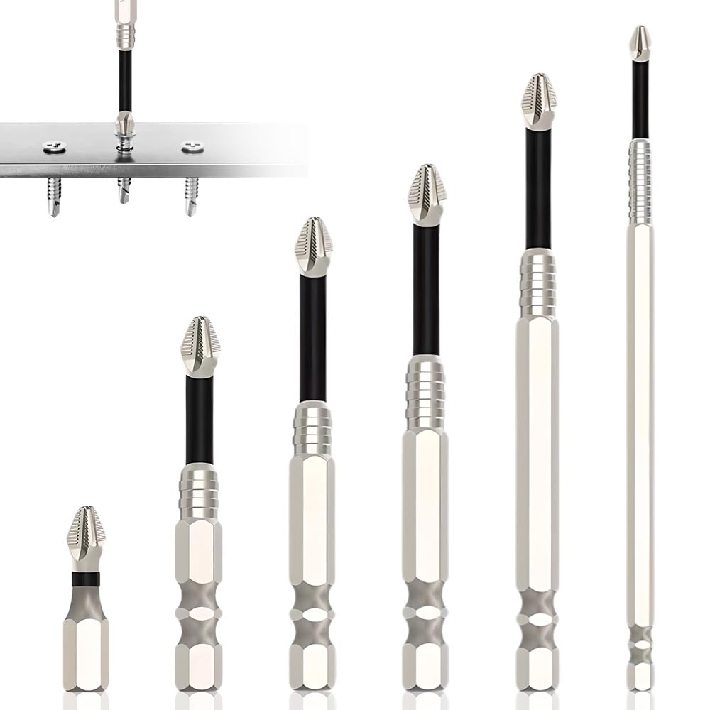 High-Magnetic Screwdriver Drill Bit, 2026 New Strong Magnetic Durability Screwdriver Driver Bit Set, Electric Precision Screwdriver Set Anti-Slip Magnetic Electric Screwdriver Set (6PCS)
