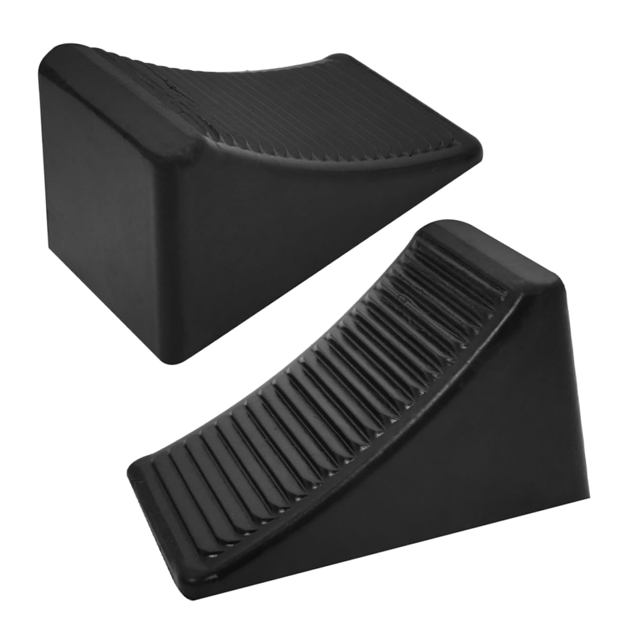 BRIGHTFUFU 2Pcs Rv Wheel Chocks Heavy Duty Non Slip Tire Stoppers with Design for Trailers and Campers Prevents Vehicle Movement Stable Slope Wheel Design for Safety