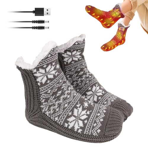 Calentadores térmicos impermeables inalámbricos, alimentados por USB de invierno | Soporte para calentador de pies recargable, de calor de larga duración, completo P