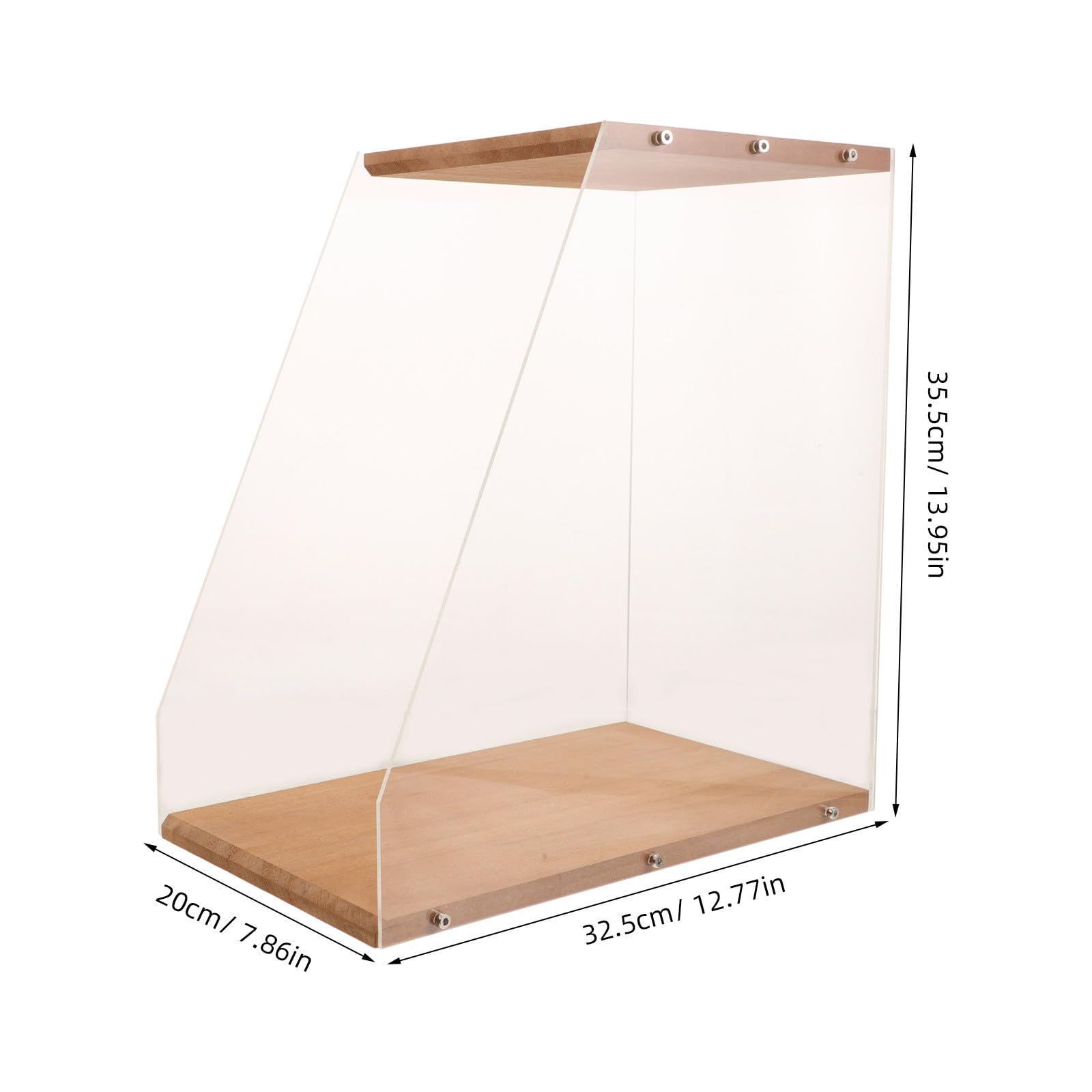 YARNOW Cassa in legno per la conservazione di dischi in vinile, espositore da tavolo per dischi, libri e cassette, contenitore a cubo per la tua preziosa collezione di album.