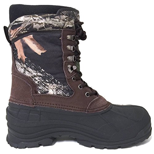 A10SB Men's Winter Boots Cold Weather 10" Waterproof Leather & Nylon Thermolite Insulated Snow Hunting Hiking Shoes4