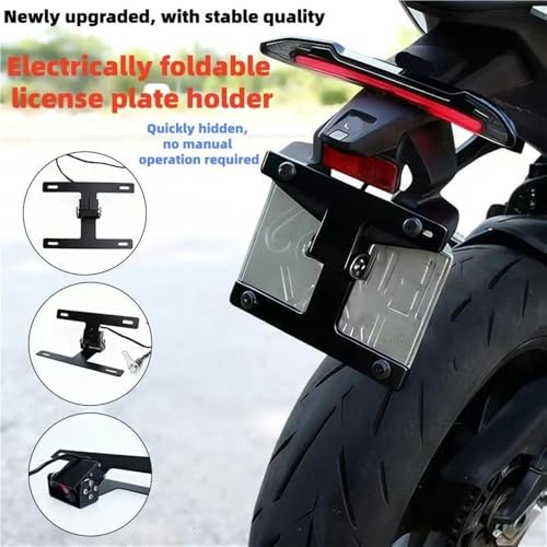 Support plaque d'immatriculation avec commande sans effort et interrupteur pour Tracer 9GT - 3