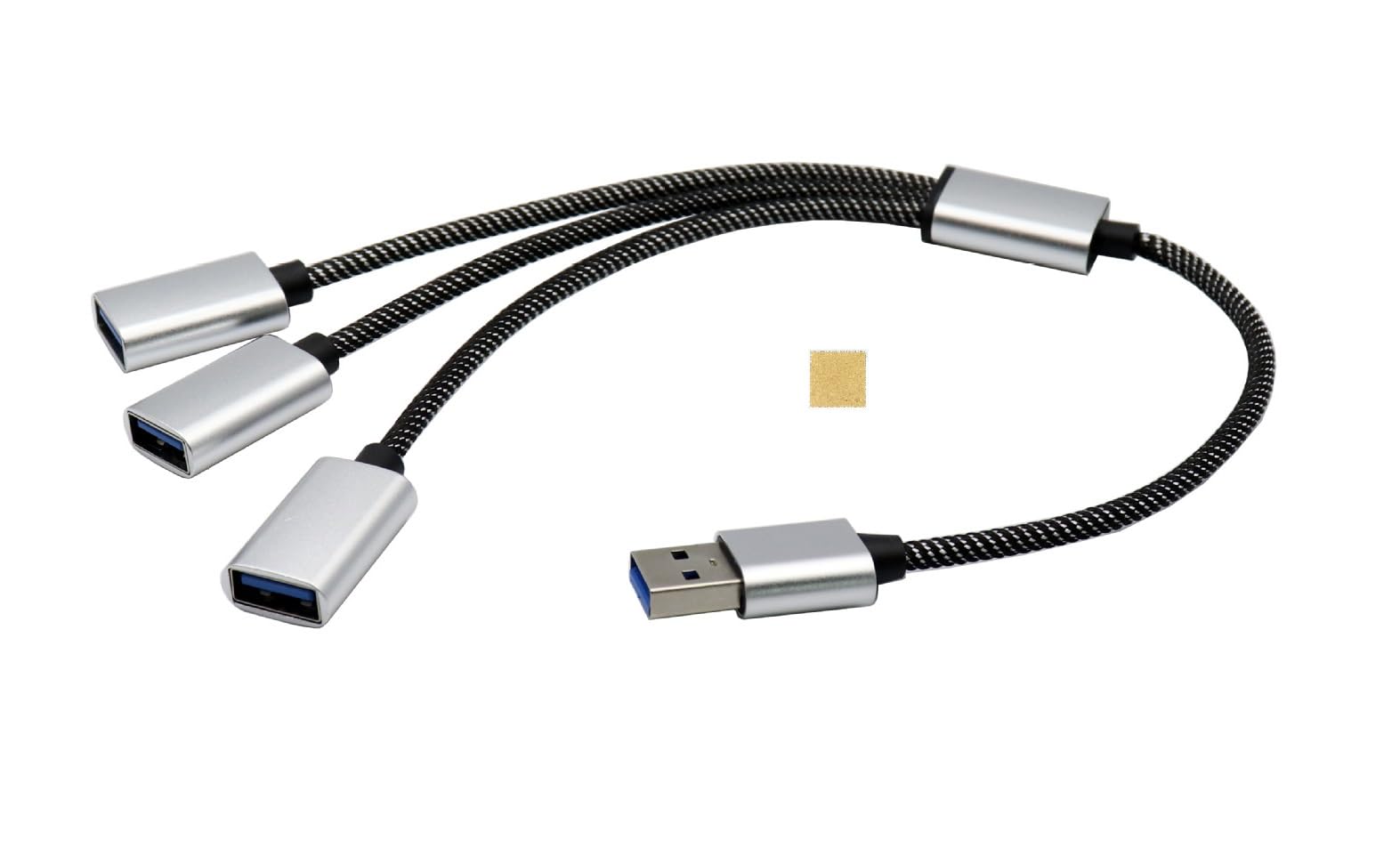 Amazon.co.jp: Sound Wave ((3In1 メタル製 USB ナイロン編み ケーブル