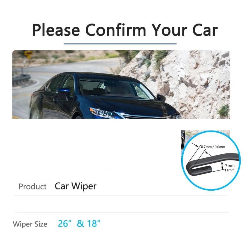 Essuie-glaces avant pour Lexus ES et XV60 de 2013 à 2017 - 3