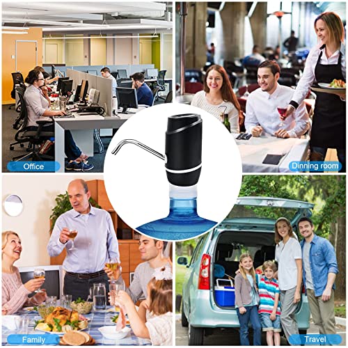 5 Gallon Water Bottle Dispensers - Portable Drinking Water Bottle Pump, Electric Drinking Water Dispenser With Usb Charging Water Bottle Pump For Universal Bottle #TOP6