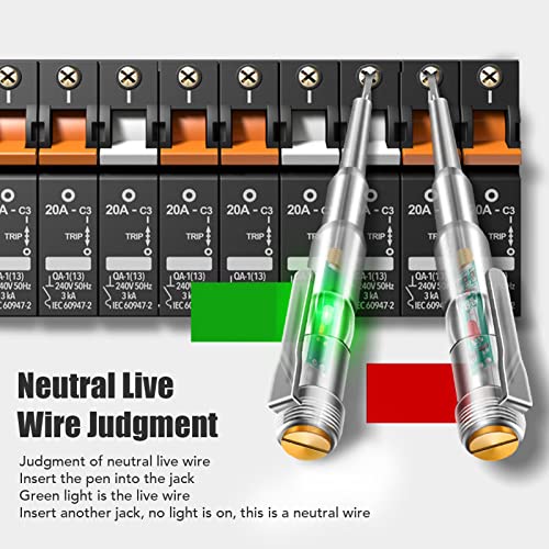 Socobeta 5 Electric Test Pens Multi Function Bright LED Light Transparent Housing Induction Voltage Tester Screwdriver for Equipment Detection - Image 4