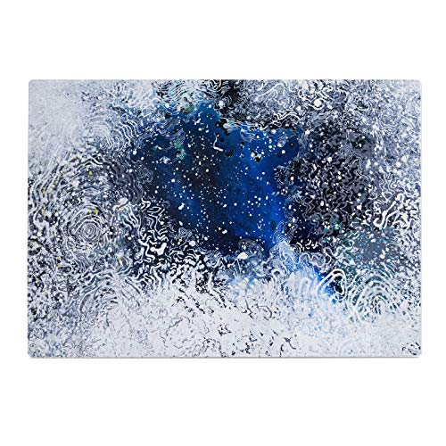 Blue Black White Grey Navy Kitchen Worktop Protector Saver Glass Chopping Board