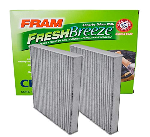 FRAM CF10285 Fresh Breeze Cabin Air Filter with ARM & HAMMER Baking Soda & Activated Carbon (Pack of 2)