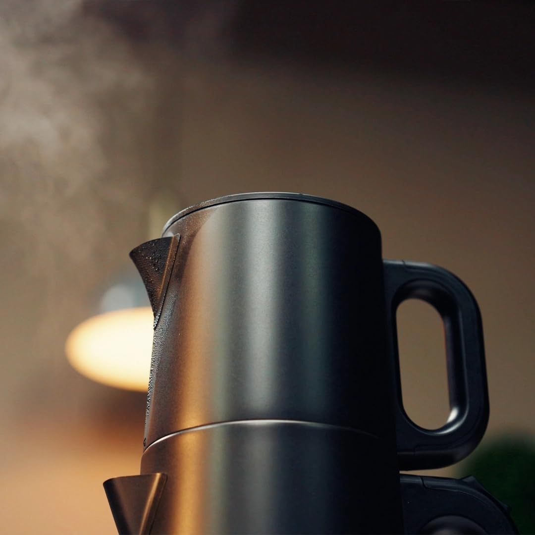 Dem Söleni Teemaschine, 2L + 1L, 1800W, Edelstahl, mit Warmhaltefunktion, Elektrischer Teekocher