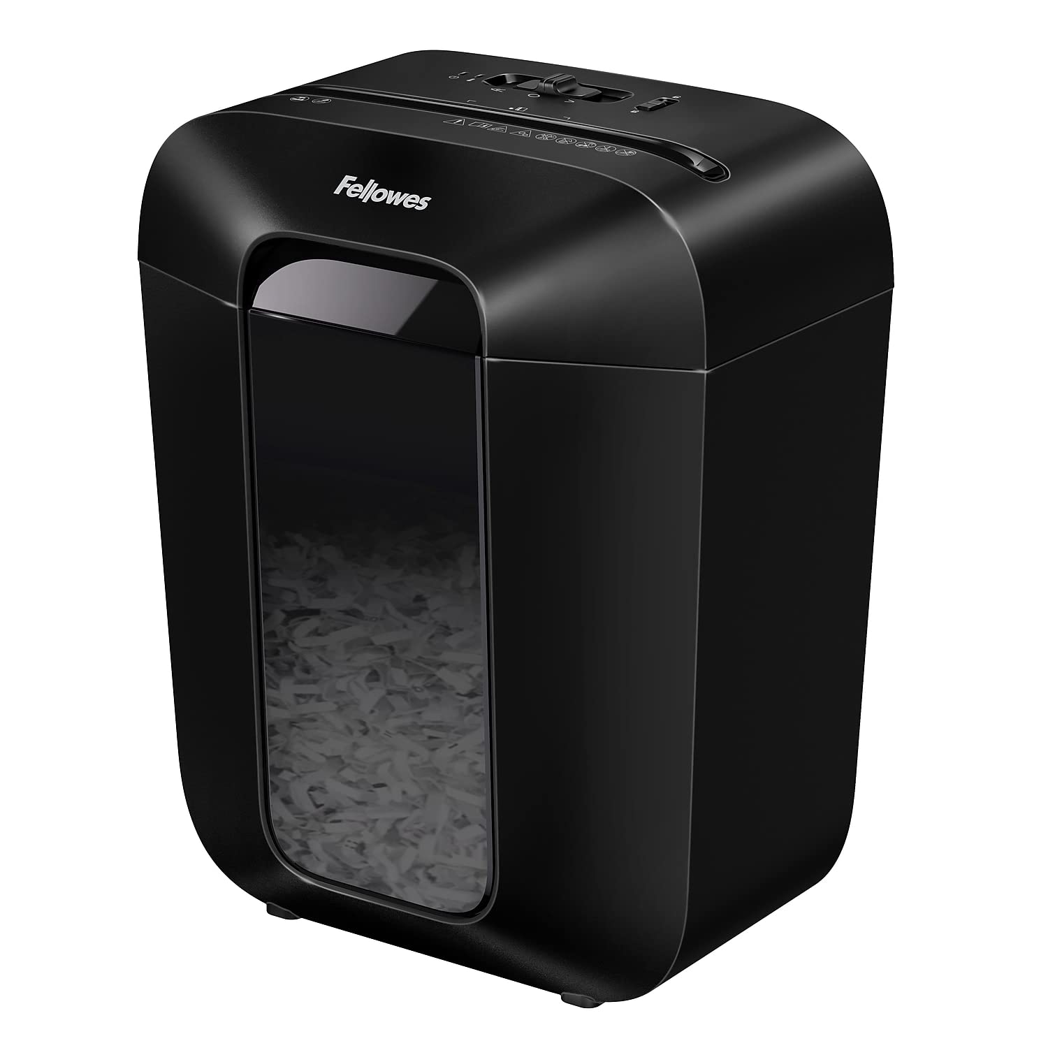Fellowes Powershred LX45 Quiet Operation 4400201 - Distruggidocumenti a taglio incrociato, 8 fogli, colore: nero