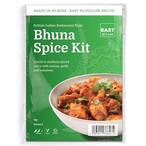 East at Home Bhuna Spice Kit | Make Restaurant Quality Bhuna Curry in 30 Minutes | Serves 4 | Vegan | Gluten-Free | Pack of 3