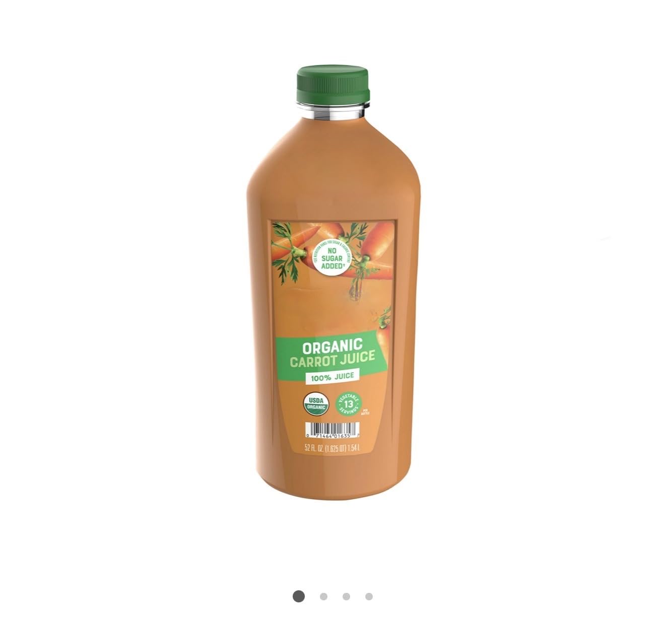 Carrot Juice Farms Organics 100%, 52 oz. (Pack of 2)