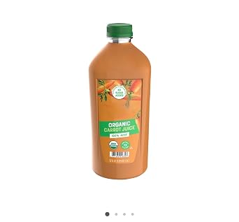 Carrot Juice Farms Organics 100%, 52 oz. Pack of 2