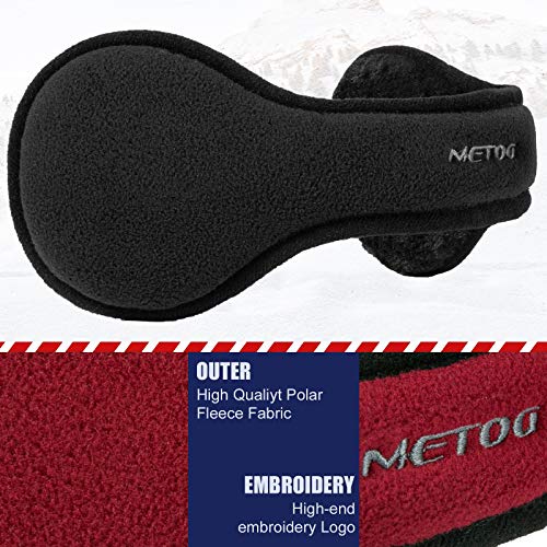 metog unisex foldable ear warmers polar fleecekints winter earmuffs