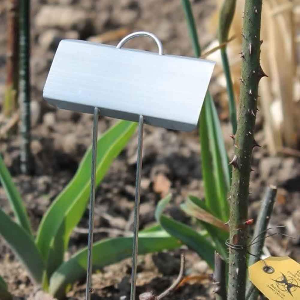 CenYC Plant Markers,10pcs Copper&Stainless Steel Plant Label with Waterproof,rustproof,Sturdy,Corrosion Resistance,Slightly Sloping Design,Tags for Garden,Yard