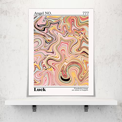 Colorful Energy Angel Number Canvas Wall Art Abstract Gradient Aura Aesthetic Poster Positive Affirmations Quotes Prints Painting Pastel Minimalist Y2K Wall Decore 12X16In Unframed #TOP1