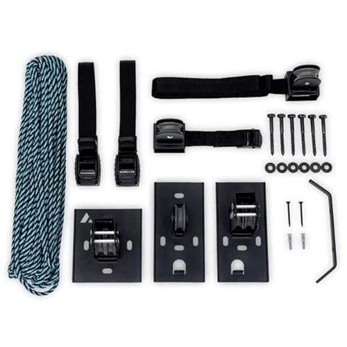 Teal Triangle Elite Kayak Pulley System, 150 Lbs Ceiling Hoist, Kayaks, Canoes, And Paddleboards #TOP3