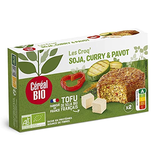 CROQ SOJA CURRY PAVOT 200G, CEREAL BIO, LOT DE 4